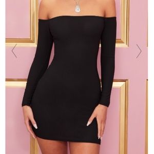 Beautiful strapless long sleeve dress
